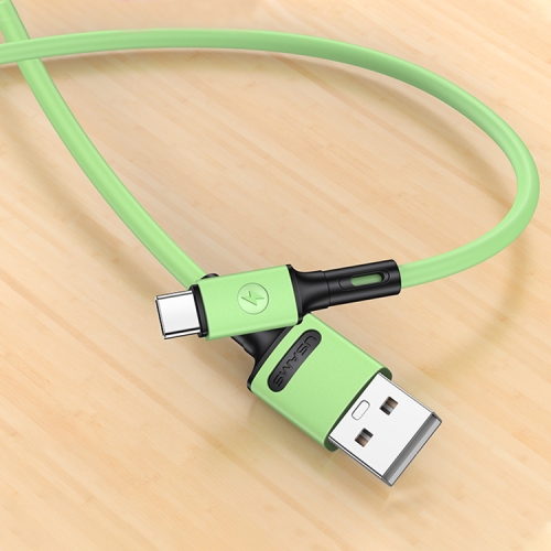 

USAMS US-SJ436 U52 2A USB-C to USB Data Cable, Cable Length: 1m(Green)