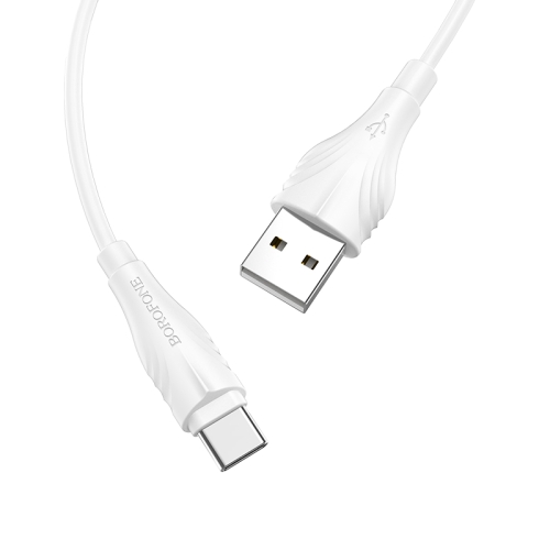 

Borofone BX18 1.6A Max Output USB to Type-C / USB-C Optimal Charging Data Cable, Cable Length:3m(White)