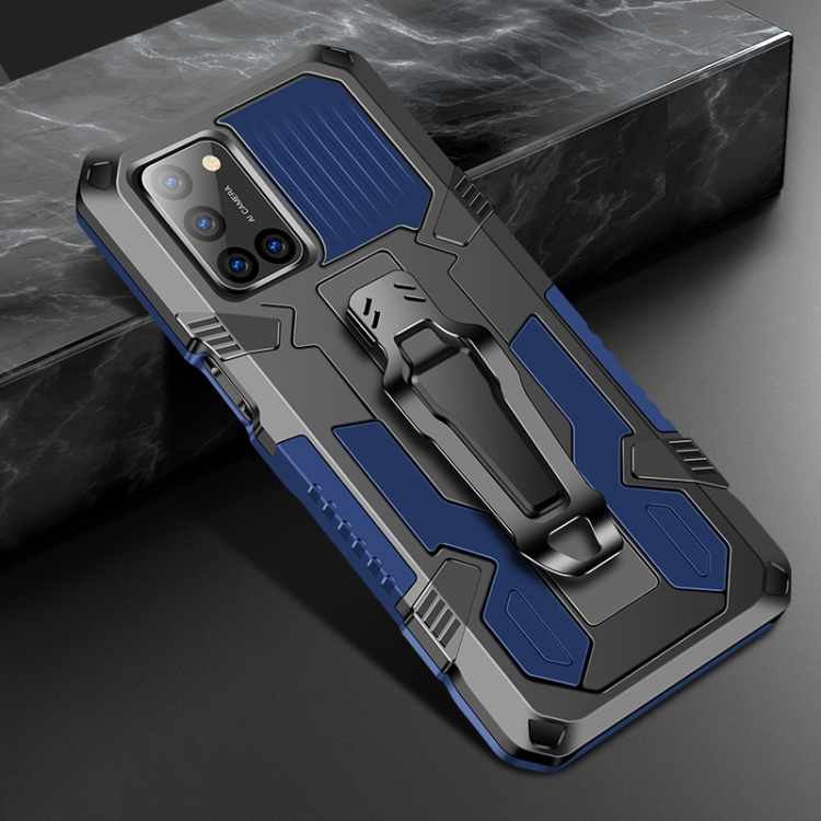 

For OPPO A72 Machine Armor Warrior Shockproof PC + TPU Protective Case(Blue)