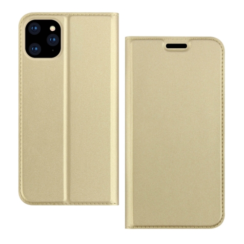 

For iPhone 12 / 12 Pro DZGOGO ISKIN Series Slight Frosted PU + TPU Case(Gold)