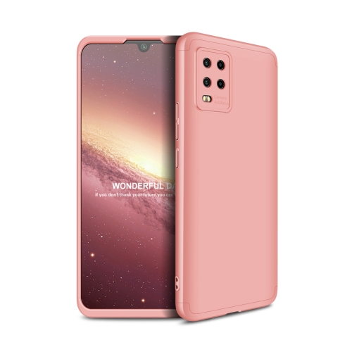 

For Xiaomi Mi 10 Lite 5G GKK Three Stage Splicing Full Coverage PC Protective Case(Rose Gold)