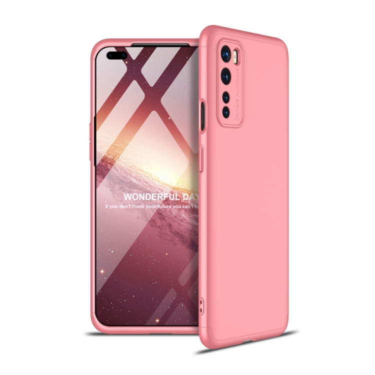 

For OnePlus Nord GKK Three Stage Splicing Full Coverage PC Protective Case(Rose Gold)