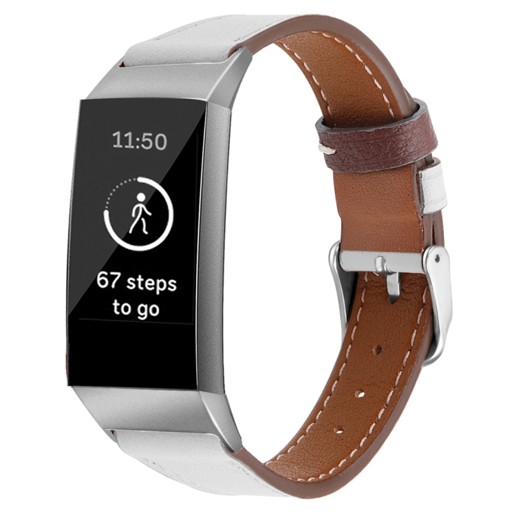 For Fitbit Charge 4 / 3 Top-grain Leather + 316L Stainless Steel Strap, Size:Small Code(White)
For Fitbit Charge 4 / 3 Top-grain Leather + 316L Stainless Steel Strap, Size:Small Code(White)