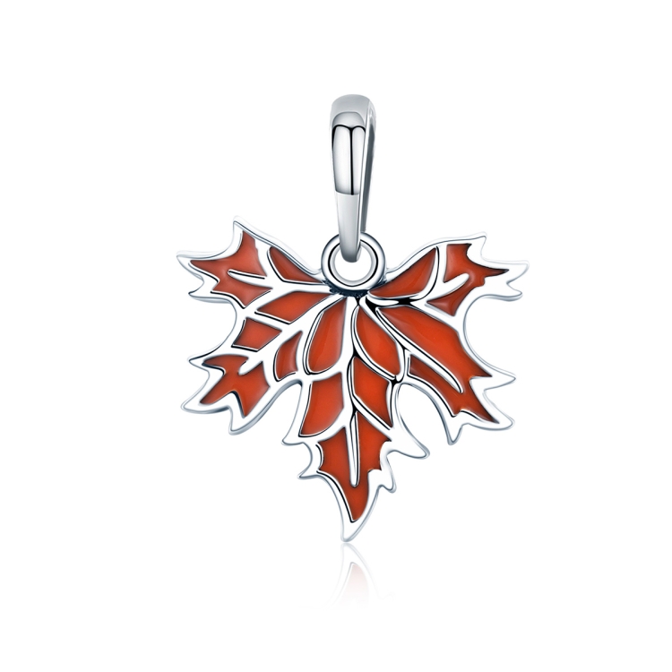 

S925 Sterling Silver Late Autumn Maple Leaf Accessories Beaded Bracelet Accessories