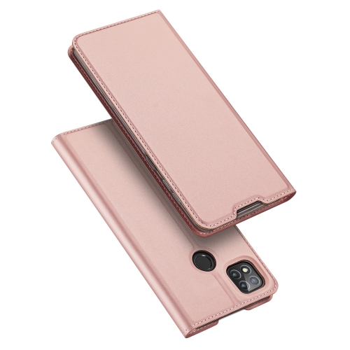 

For Xiaomi Redmi 9C DUX DUCIS Skin Pro Series Horizontal Flip PU + TPU Leather Case, with Holder & Card Slots(Rose Gold)