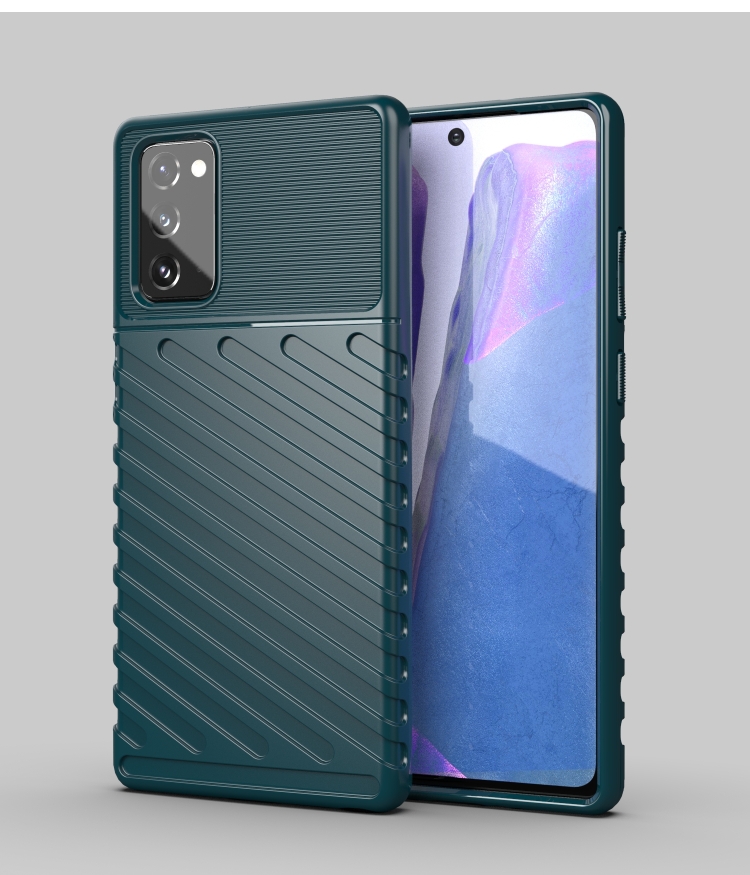 

For Samsung Galaxy Note 20 Thunderbolt Shockproof TPU Protective Soft Case(Green)