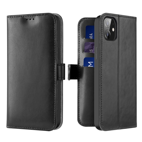 

For iPhone 12 / 12 Pro DUX DUCIS KADO Series Horizontal Flip Leather Case with Holder & Card Slots & Wallet(Black)