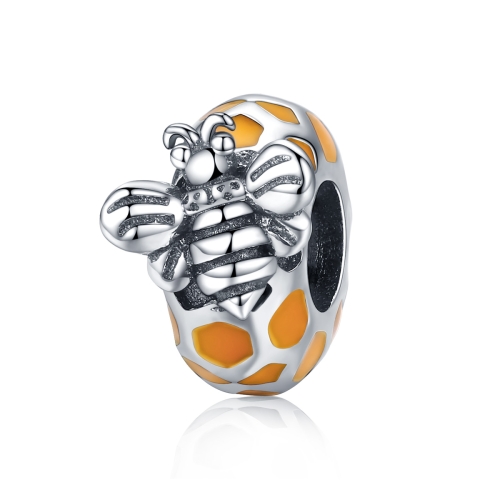 

S925 Sterling Silver Bee Beads DIY Bracelet Necklace Accessories