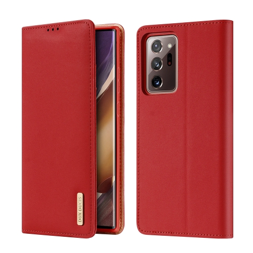 

For Samsung Galaxy Note20 Ultra DUX DUCIS WISH Series TPU + PU + Leather Case with Card Slots & Wallet(Red)