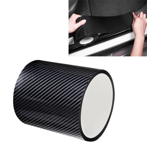 

Universal Car Carbon Fiber Door Anti-collision Strip Protection Guards Trims Stickers Tape, Size:10cm x 3m
