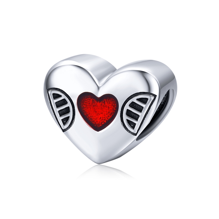 

S925 Sterling Silver Pendant Heart Window Beads DIY Bracelet Necklace Accessories