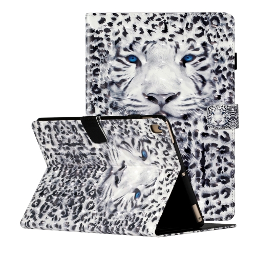 

For iPad 9.7 (2018) & iPad 9.7 inch (2017) & iPad Air 2 & iPad Air 3D Pattern Horizontal Flip Leather Case with Card Slots & Holder & Sleep / Wake-up Function(Leopard)