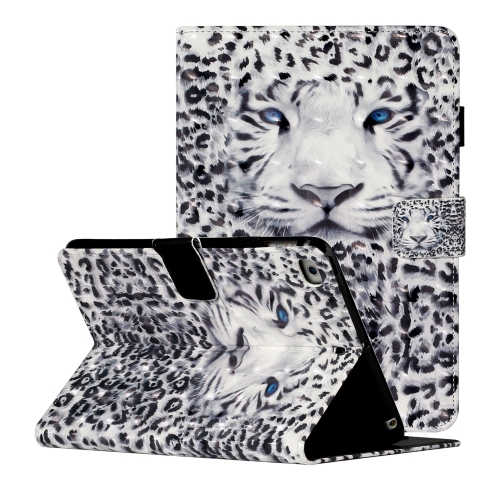 

For iPad Mini 5 / 4 / 3 / 2 / 1 3D Pattern Horizontal Flip Leather Case with Card Slots & Holder & Sleep / Wake-up Function(Leopard)