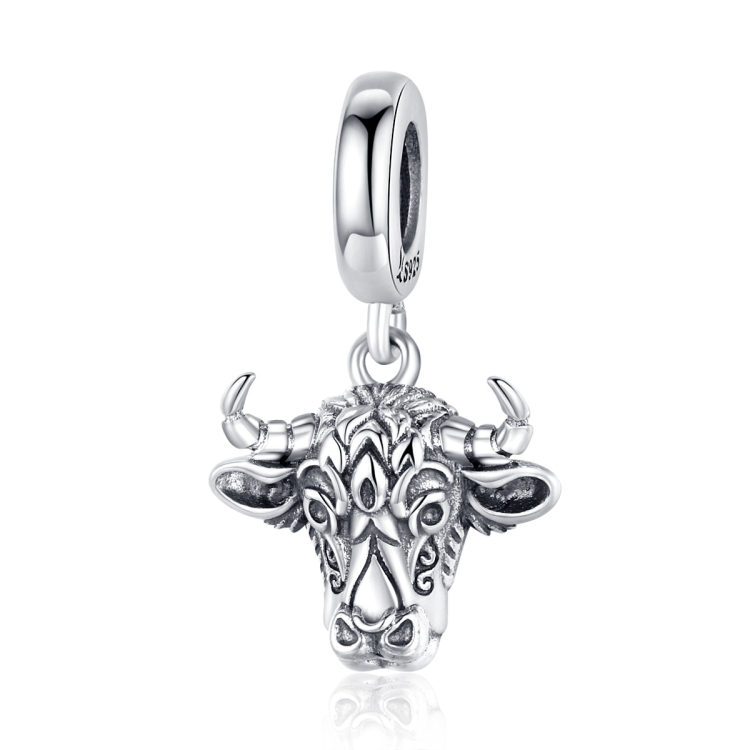 

S925 Sterling Silver Bull Head Pendant DIY Bracelet Necklace Accessories
