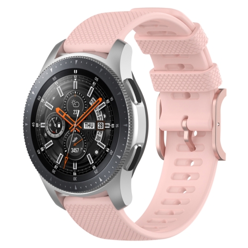 

For Samsung Galaxy Watch3 45mm / Galaxy Watch 46mm 22mm Dot Texture Wrist Strap(Light Pink)