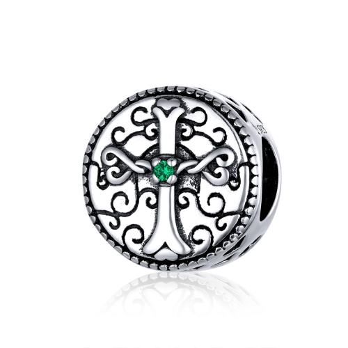 

S925 Sterling Silver Retro Cross Beads DIY Bracelet Necklace Accessories