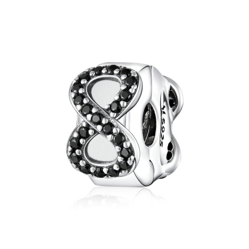 

S925 Sterling Silver Spacer Button With Diamond Personality Symbol Positioning Buckle DIY Accessories