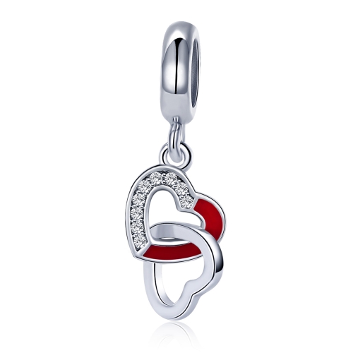 

Creative Heart To Heart Hand DIY Silver Pendant S925 String Accessories