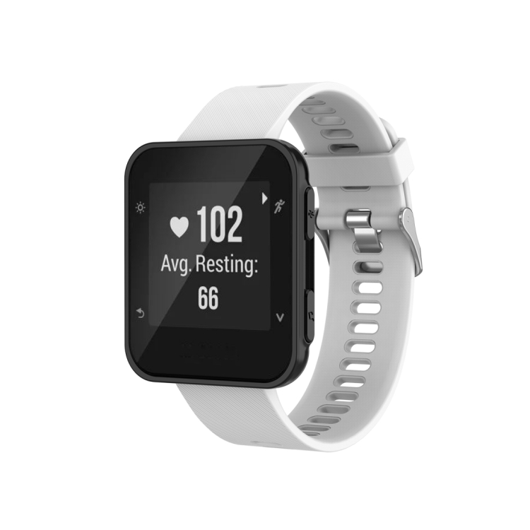 

For Garmin ForeAthlete 35J / Forerunner 35J Silicone Wrist Strap(White)