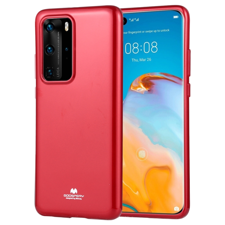 

GOOSPERY JELLY Full Coverage Soft Protective Case For Huawei P40 Pro(Red)