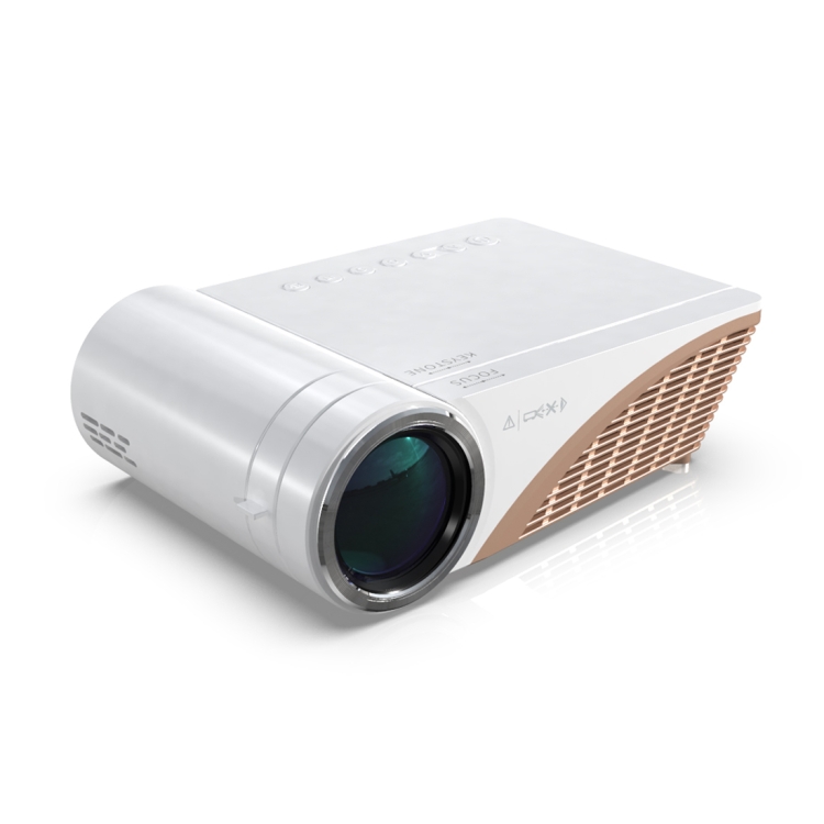 

S6 1280x720 5500 Lumens Portable Home Theater LED HD Digital Projector(White)