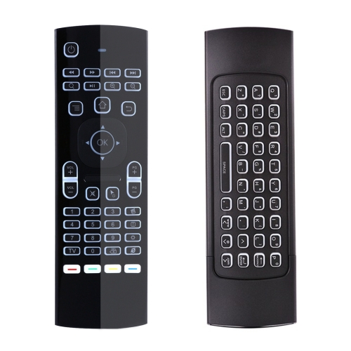 

MX3 2.4GHz Fly Air Mouse LED Backlight Wireless Keyboard Remote Control with Gyroscope for Android TV Box / PC