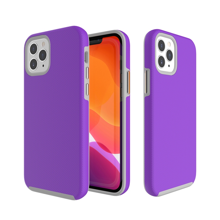 

For iPhone 12 Pro Max Anti-slip Armor TPU + PC Protective Case(Purple)