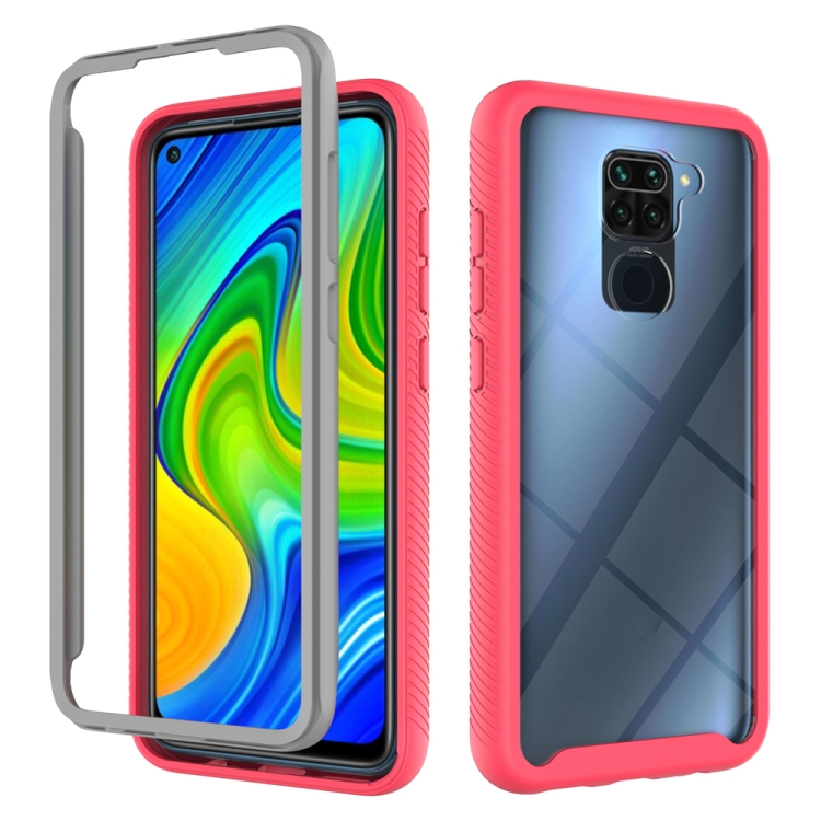 

For Xiaomi Redmi Note 9 Starry Sky Solid Color Series Shockproof PC + TPU Protective Case(Red)