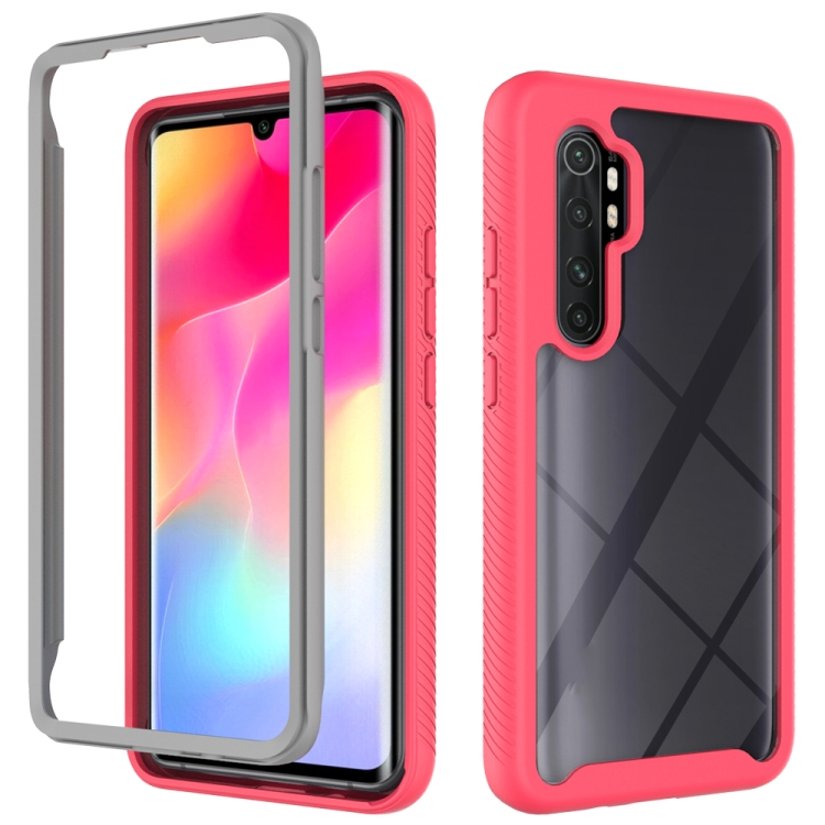 

For Xiaomi Note 10 Lite Starry Sky Solid Color Series Shockproof PC + TPU Protective Case(Red)