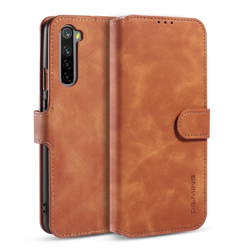 

For OnePlus Nord DG.MING Retro Oil Side Horizontal Flip Case with Holder & Card Slots & Wallet(Brown)