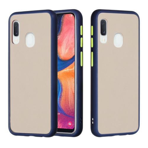 

For Samsung Galaxy A20e / A10e Skin Hand Feeling Series Shockproof Frosted PC+ TPU Protective Case(Blue)