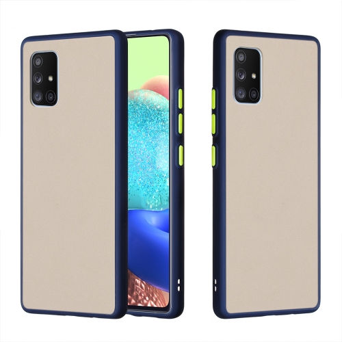 

For Samsung Galaxy A71 5G Skin Hand Feeling Series Shockproof Frosted PC+ TPU Protective Case(Blue)