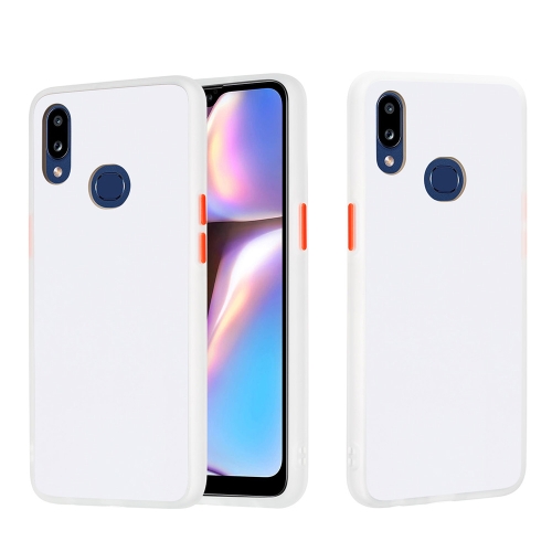 

For Samsung Galaxy A10s Skin Hand Feeling Series Shockproof Frosted PC+ TPU Protective Case(White)