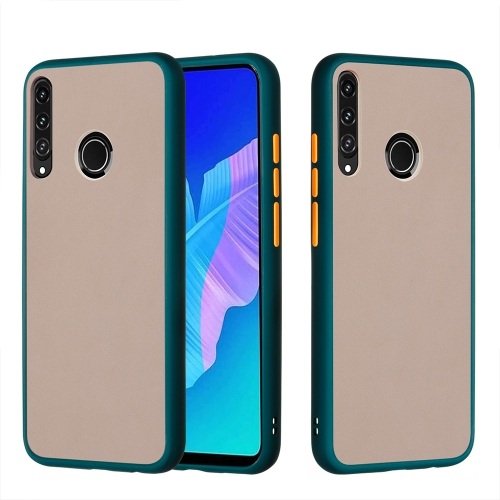 

For Huawei Y7P 2020 / P40 Lite E / Honor 9C Skin Hand Feeling Series Shockproof Frosted PC+ TPU Protective Case(Dark Green)