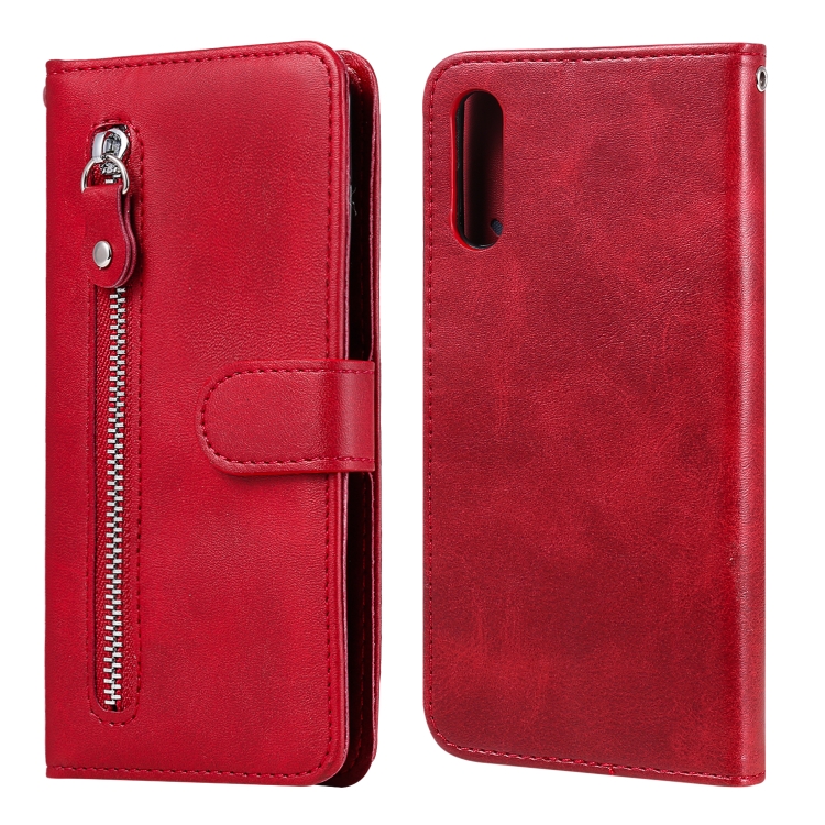 

For Sony Xperia L4 Fashion Calf Texture Zipper Horizontal Flip Leather Case with Holder & Card Slots & Wallet Function(Red)