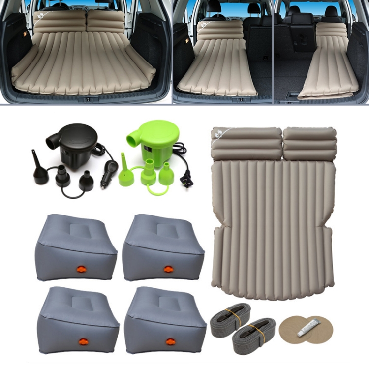 

10-B4-6 Cloth Car / Household + 4 Step Stool 6-port 6/4 Ratio Multifunctional Travel Inflatable Mattress Air Bed Camping Back Seat Couch