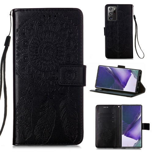 

For Samsung Galaxy Note20 Ultra Dream Catcher Printing Horizontal Flip Leather Case with Holder & Card Slots & Wallet & Lanyard(Black)