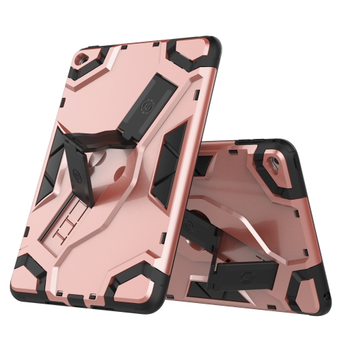 

For iPad mini (2019) / mini 5 Escort Series TPU + PC Shockproof Protective Case with Holder(Rose Gold)