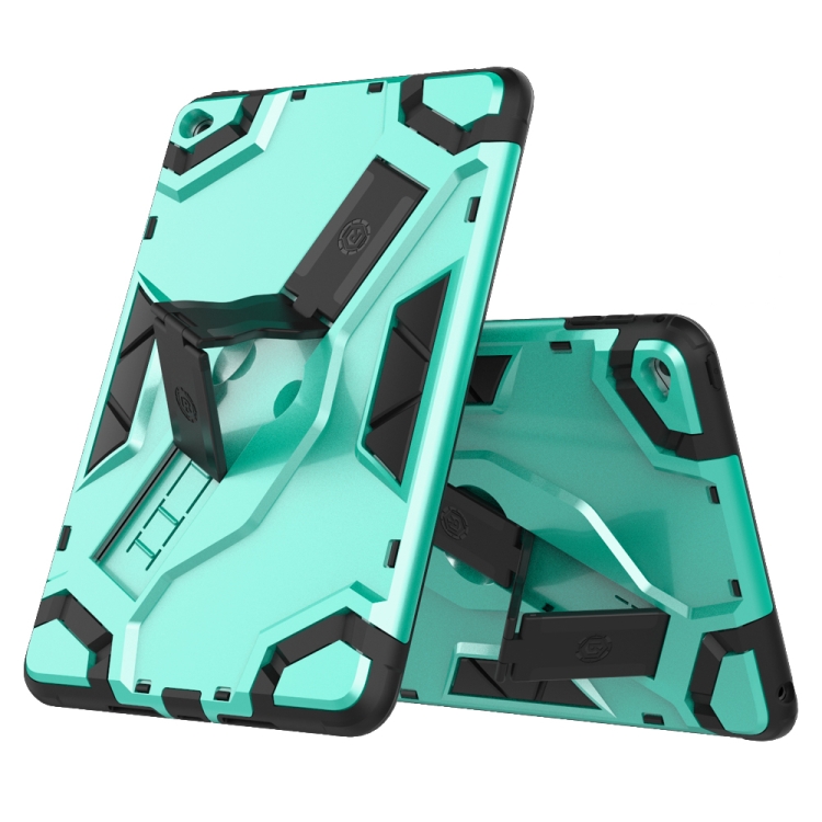 

For iPad mini 4 Escort Series TPU + PC Shockproof Protective Case with Holder(Mint Green)