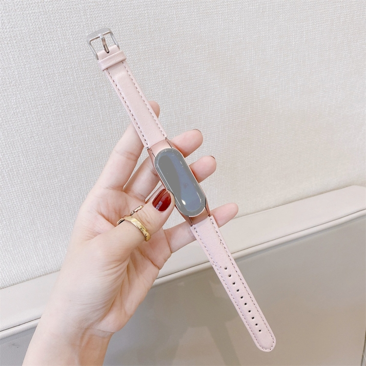 

For Xiaomi Mi Band 5 Shell Texture Replacement Strap Watchband, Color:Pink