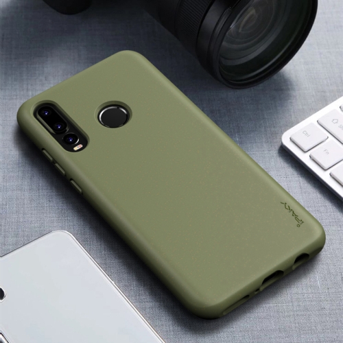 

For Huawei P30 Lite iPAKY Starry Series Shockproof Straw Material + TPU Protective Case(Army Green)