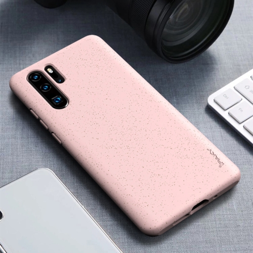 

For Huawei P30 Pro iPAKY Starry Series Shockproof Straw Material + TPU Protective Case(Pink)