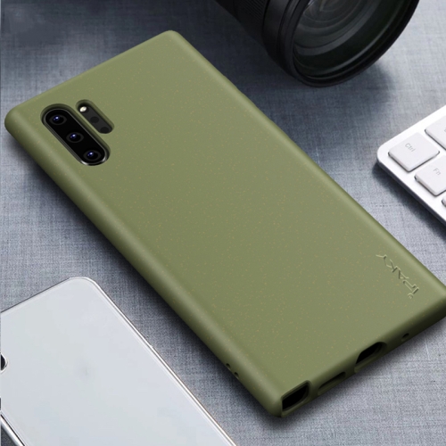 

For Samsung Galaxy Note 10 Pro iPAKY Starry Series Shockproof Straw Material + TPU Protective Case(Army Green)