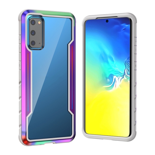 

For Samsung Galaxy S20 Blade Metal Clear PC + TPU Shocproof Protective Case(Colorful)