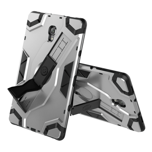 

For Samsung Galaxy Tab A 10.5 T590/T595 Escort Series TPU + PC Shockproof Protective Case with Holder(Silver)