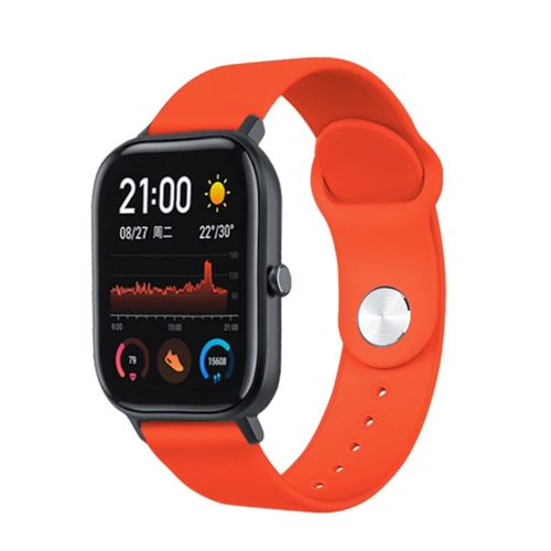22mm For Huami Amazfit GTS Silicone Replacement Strap Watchband(Orange)