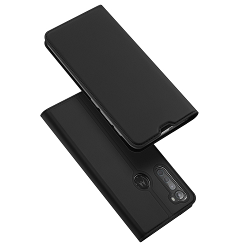 

For Motorola Moto One Fusion Plus DUX DUCIS Skin Pro Series Horizontal Flip PU + TPU Leather Case, with Holder & Card Slots(Black)