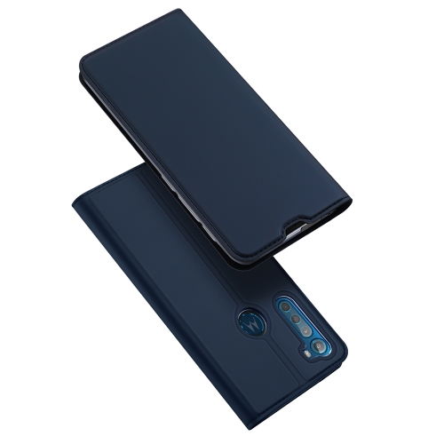 

For Motorola Moto One Fusion Plus DUX DUCIS Skin Pro Series Horizontal Flip PU + TPU Leather Case, with Holder & Card Slots(Blue)