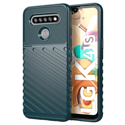 

For LG K41S Thunderbolt Shockproof TPU Protective Soft Case(Green)