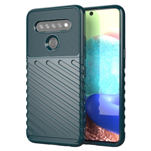 

For LG K61 Thunderbolt Shockproof TPU Protective Soft Case(Green)
